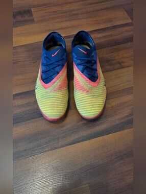 Nike Yellow & Blue Flex ERLING HAALAND Soccer Shoes MENS SIZE 10.5 with BAG